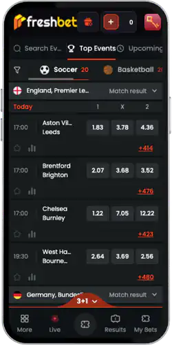 Sports betting Freshbet promo code