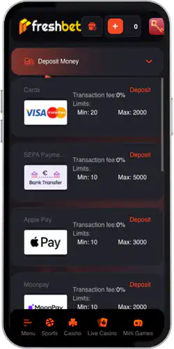 first deposit Freshbet promo code