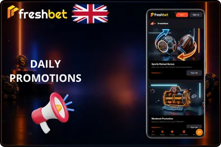 Daily promotions at Freshbet Casino bonus